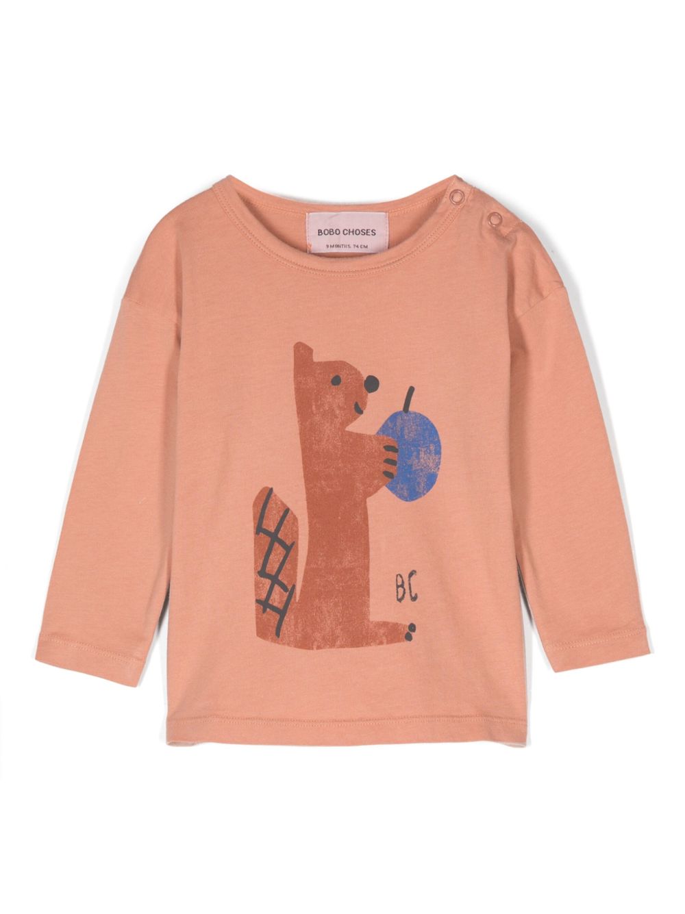 Bobo Choses Hungry Squirrel T恤 - 橘色