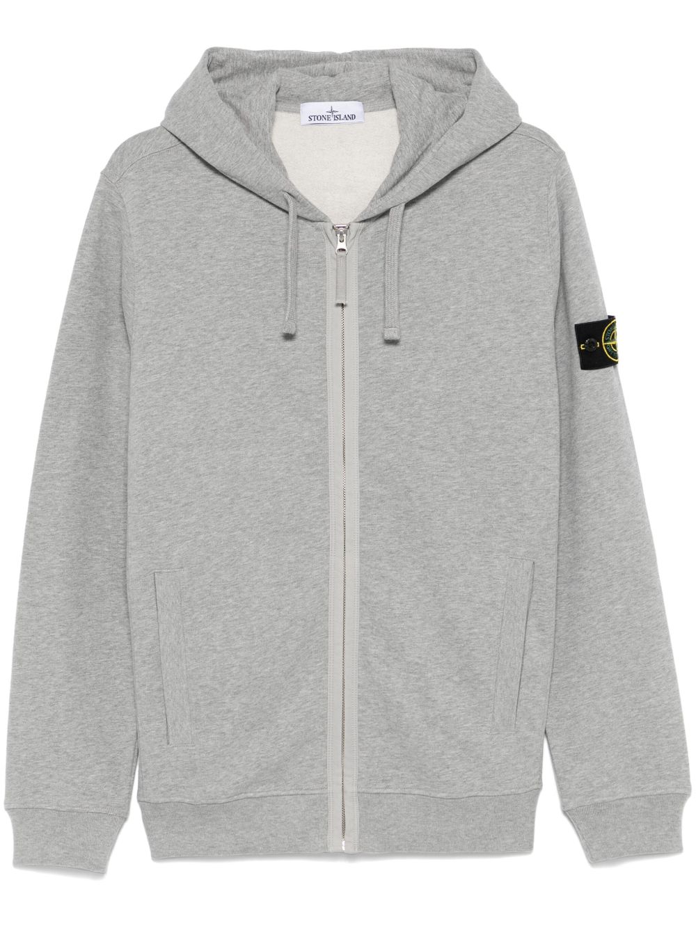 Stone Island 拉链连帽衫 - 灰色