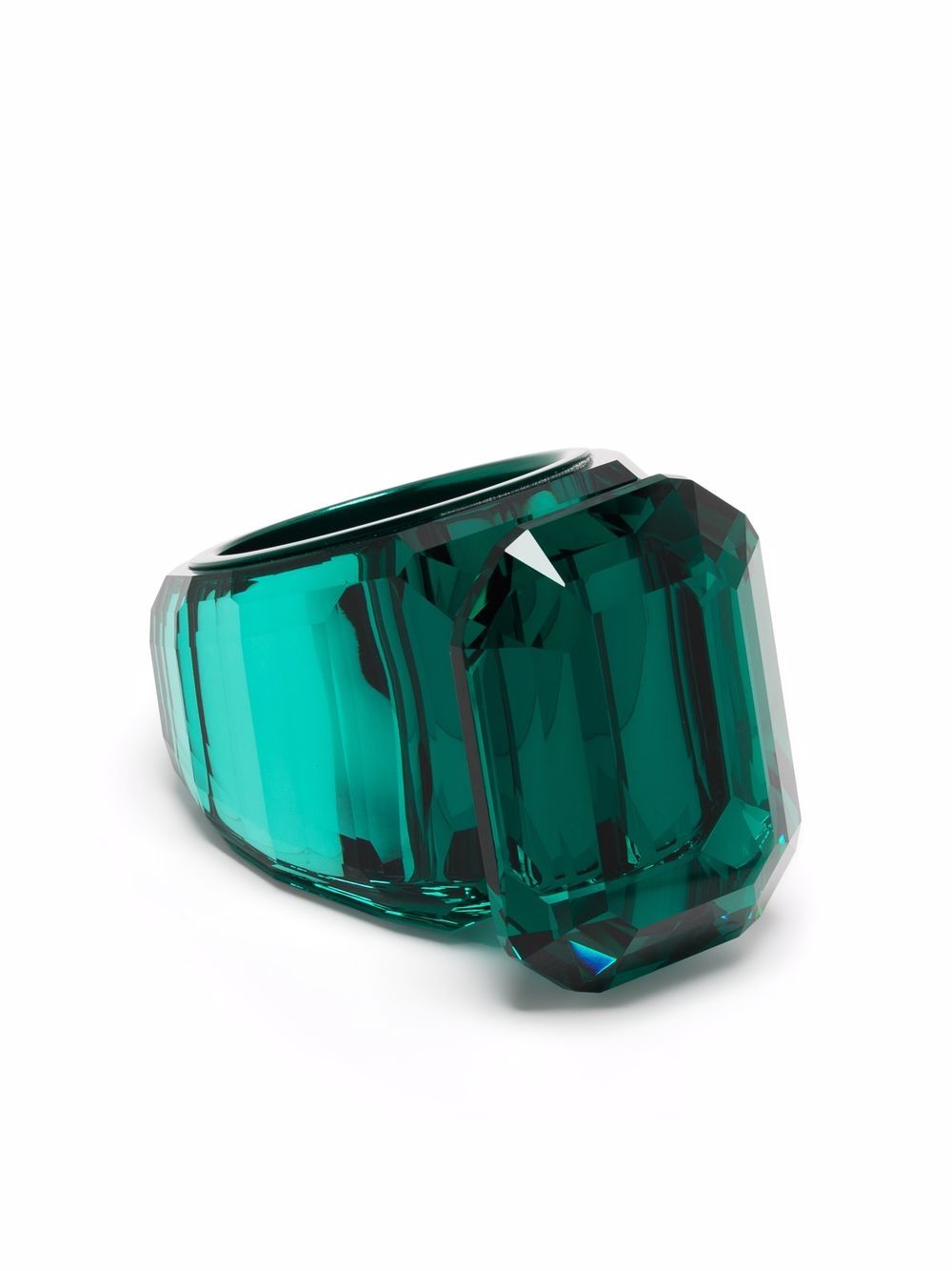 Swarovski Lucent 鸡尾酒戒指 - 绿色
