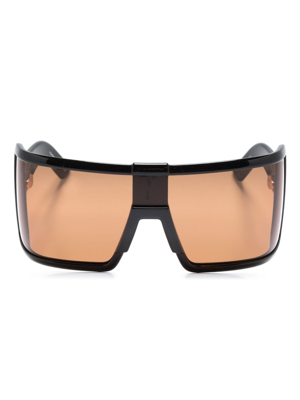 TOM FORD Eyewear 有色镜片盾形太阳眼镜 - 黑色