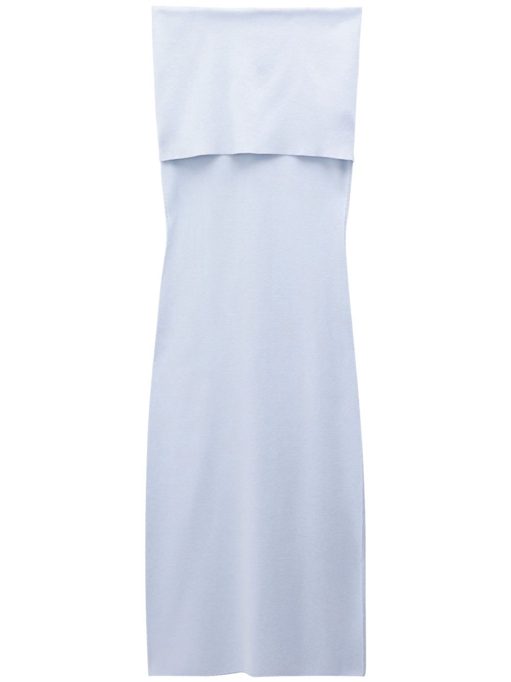 Filippa K 折叠露肩中长连衣裙 - 蓝色