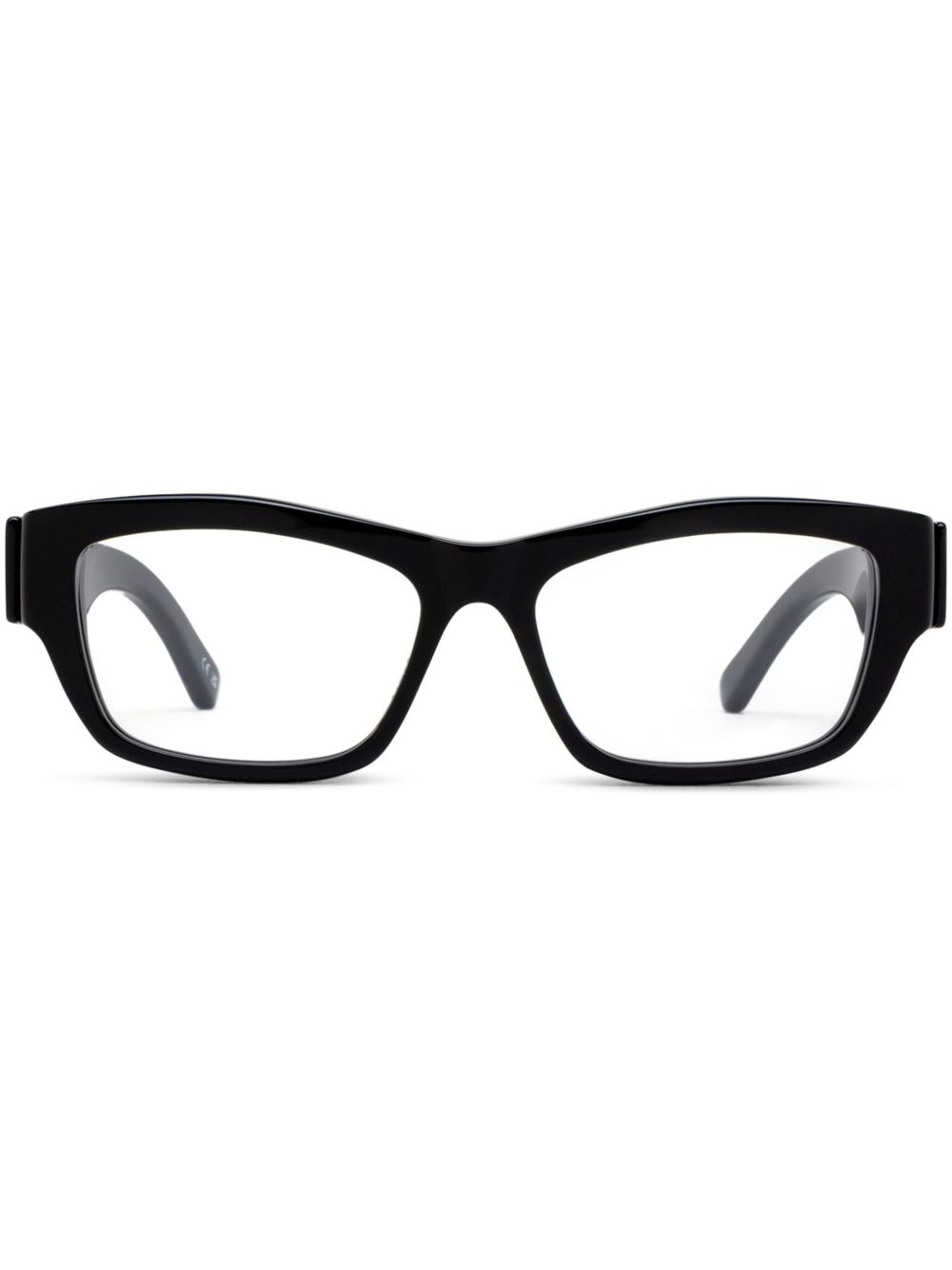 Balenciaga Eyewear 长方形镜框眼镜 - 黑色