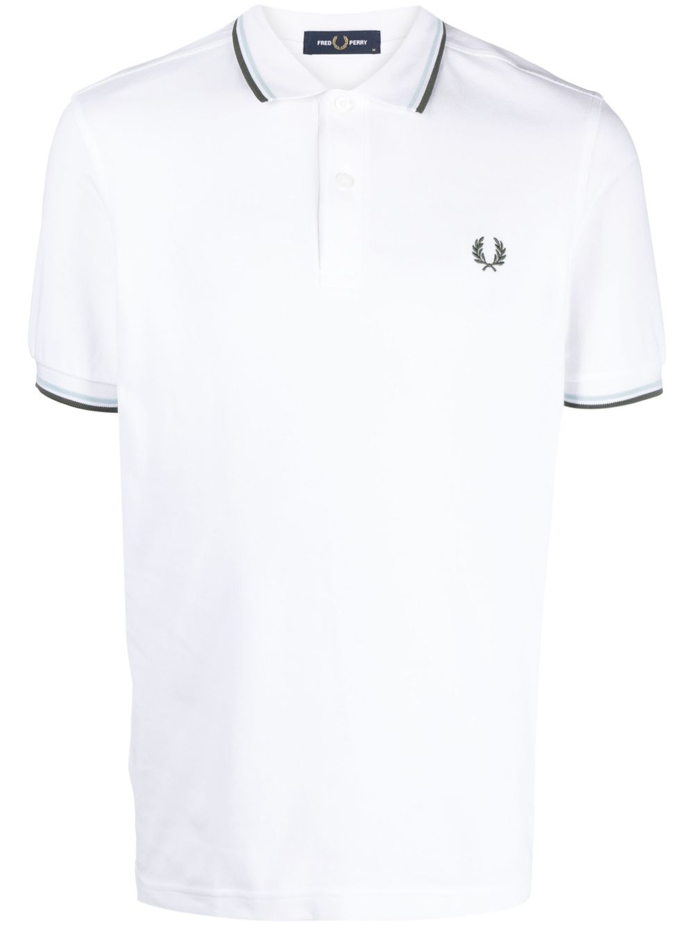 Fred Perry Twin Tipped 棉polo衫 - 白色