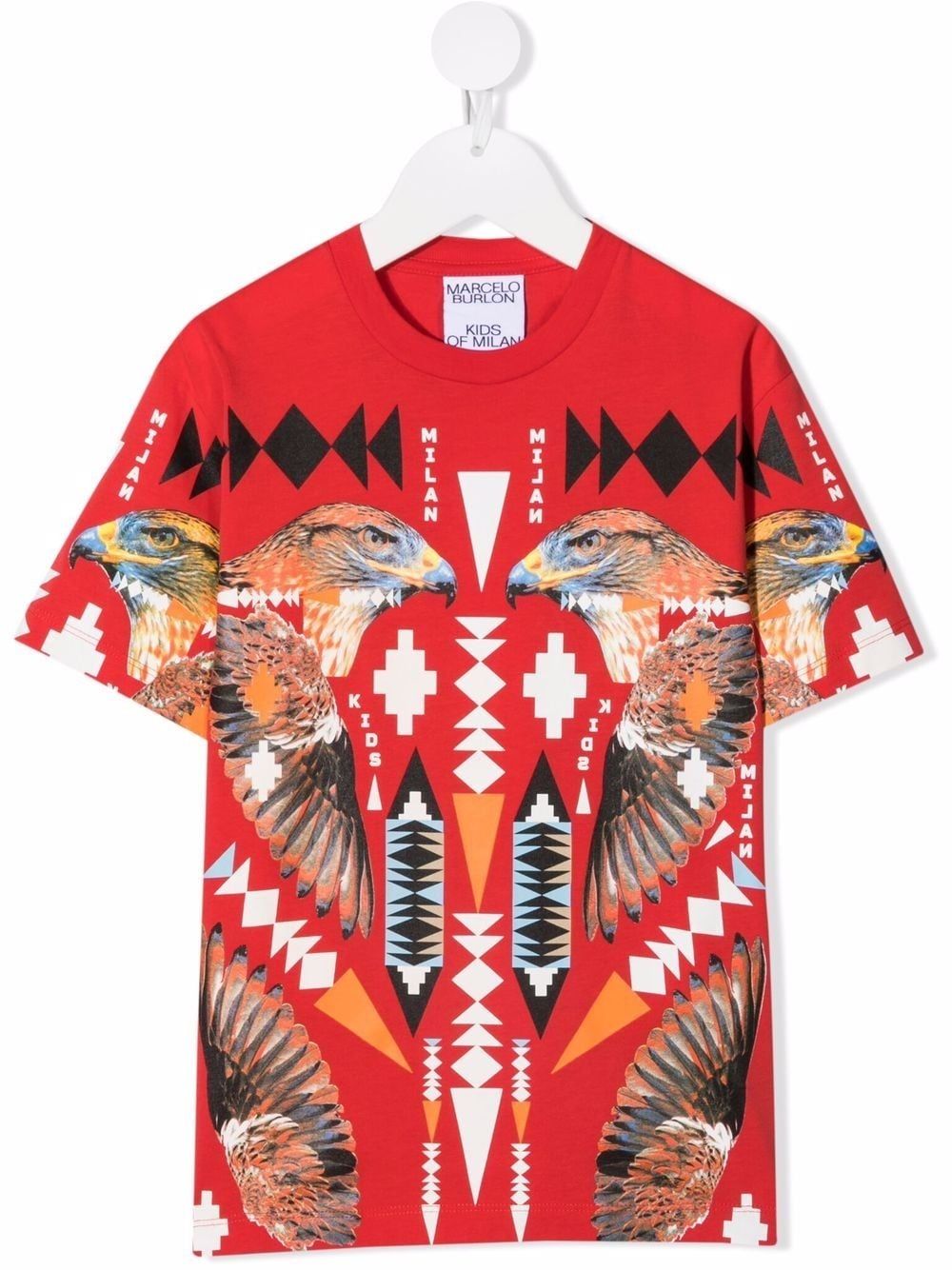 Marcelo Burlon County Of Milan Kids Cross Falco T恤 - 红色