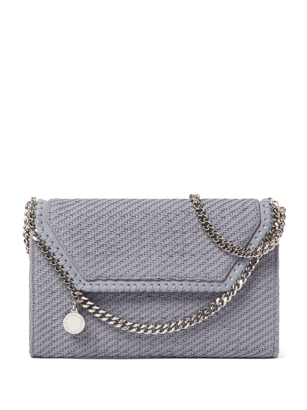 Stella McCartney Falabella 编织迷你单肩包 - 蓝色
