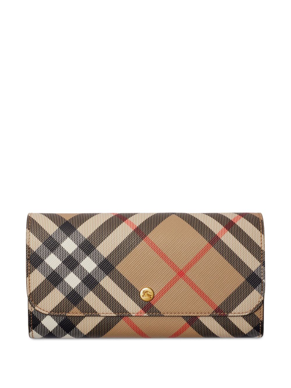 Burberry Burberry 格纹钱包 - 中性色