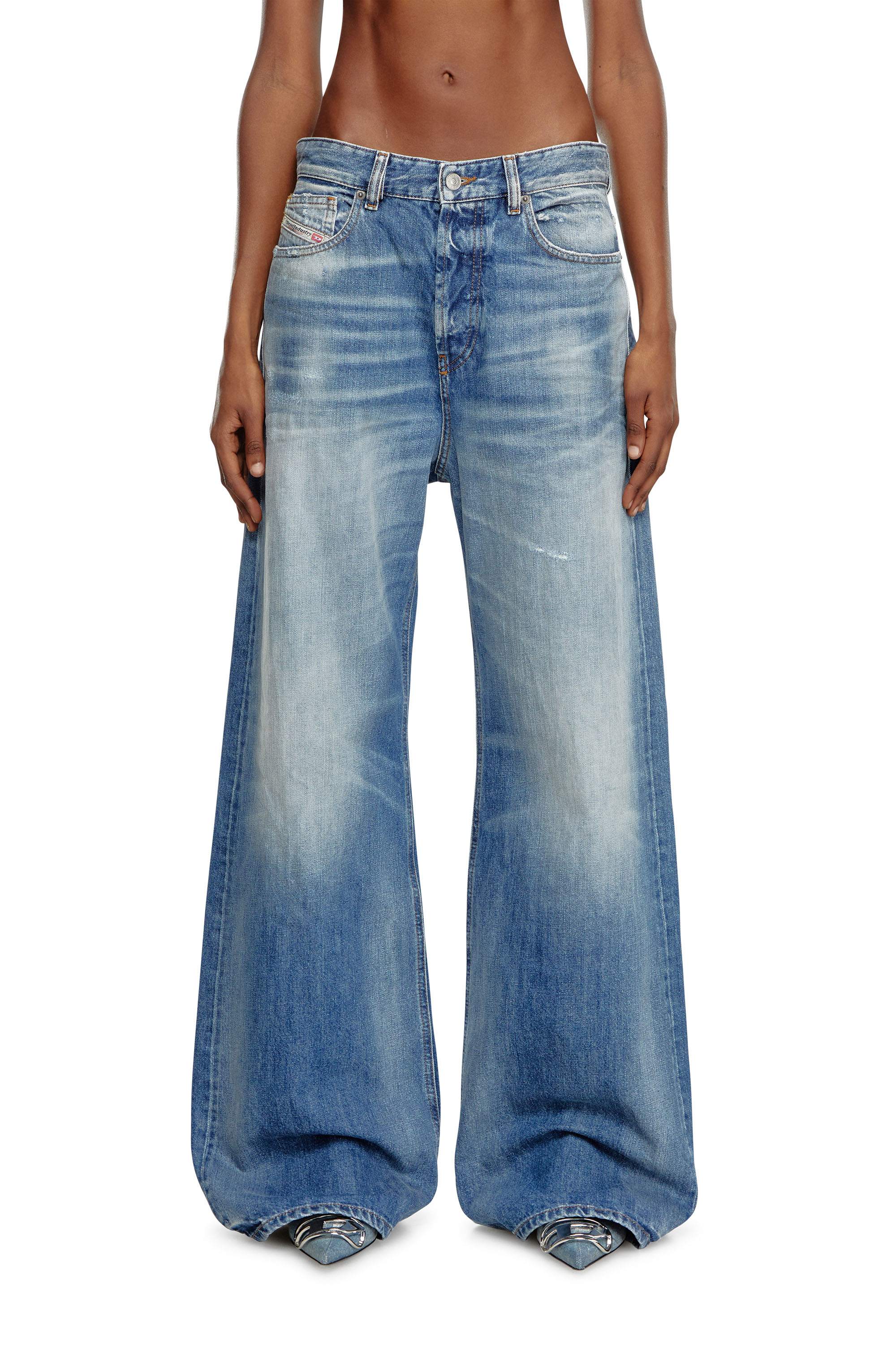 Diesel - Relaxed Jeans - 1996 D-Sire - Jeans - Woman - Blue