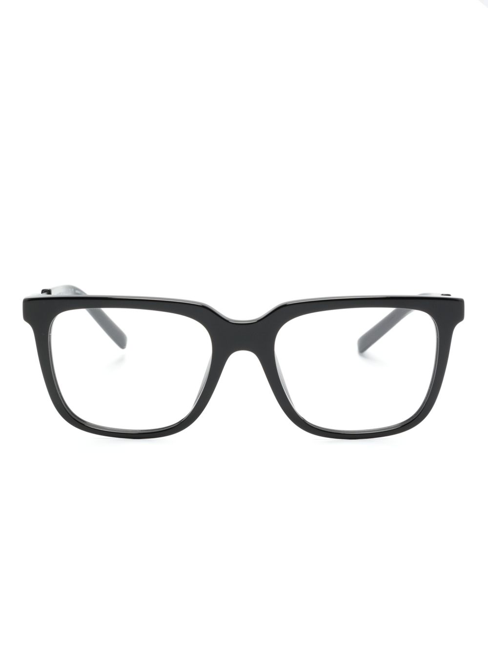 Giorgio Armani Wayfarer 镜框眼镜 - 黑色