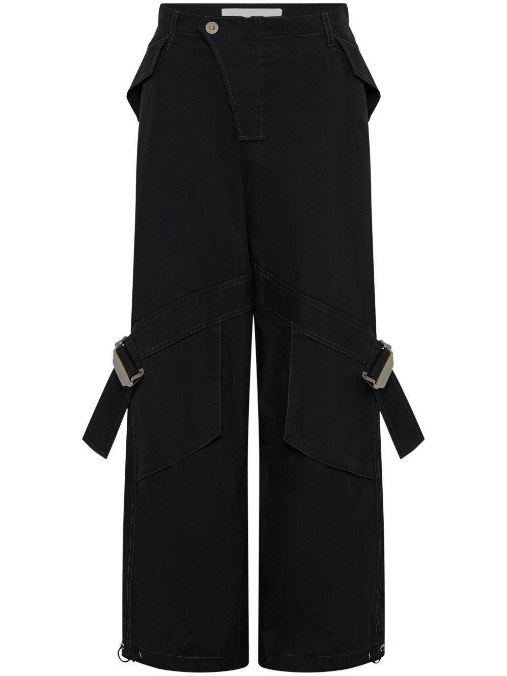 Dion Lee 混纺直筒裤 - 黑色