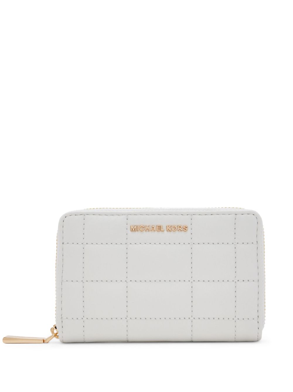 Michael Kors Jet Set 小号绗缝钱包 - 白色