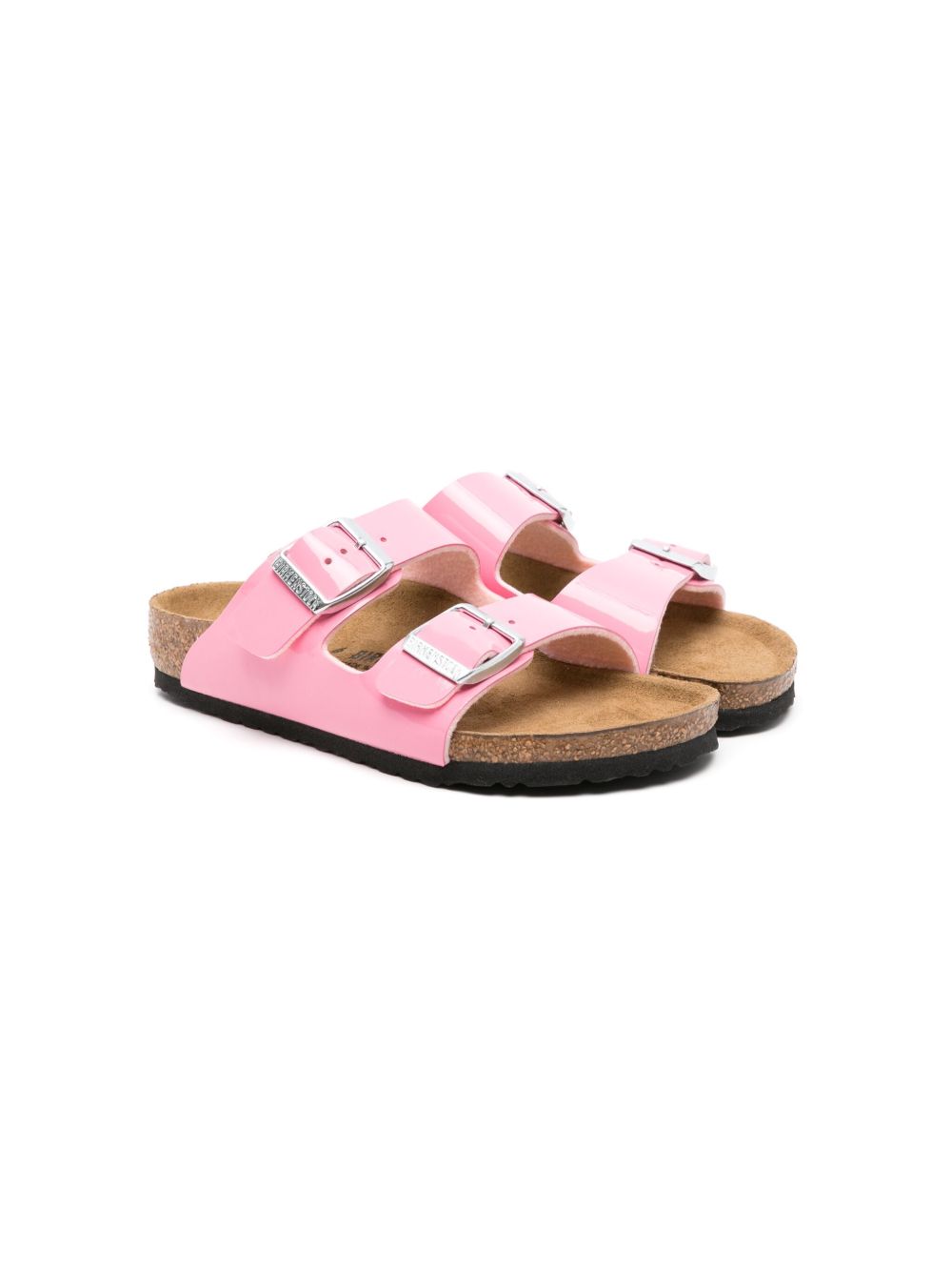 Birkenstock Kids Arizona BS 皮质凉鞋 - 粉色