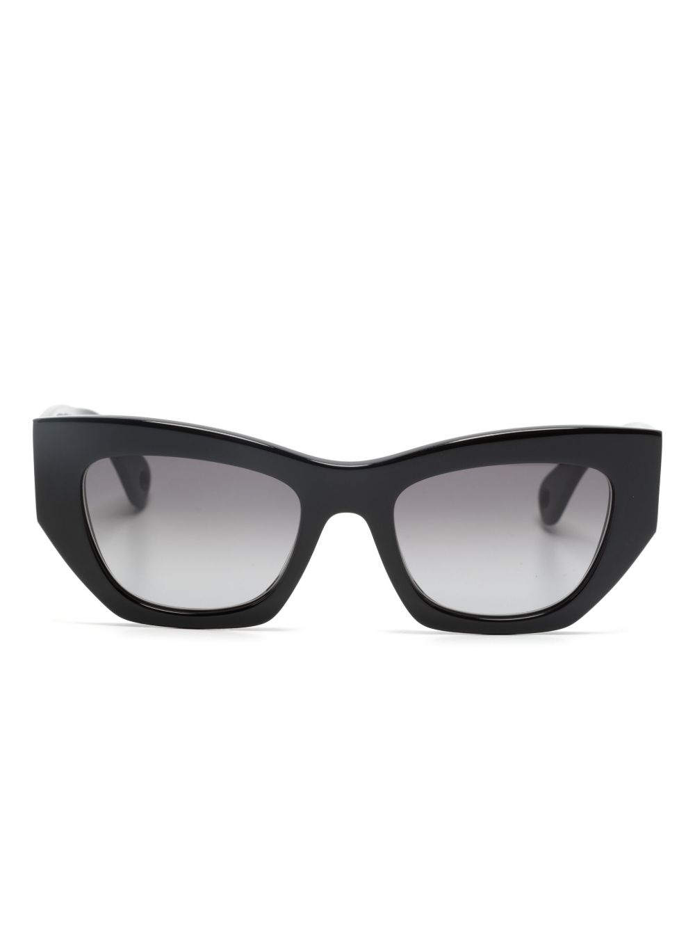 Lanvin 几何形镜框太阳眼镜 - 黑色