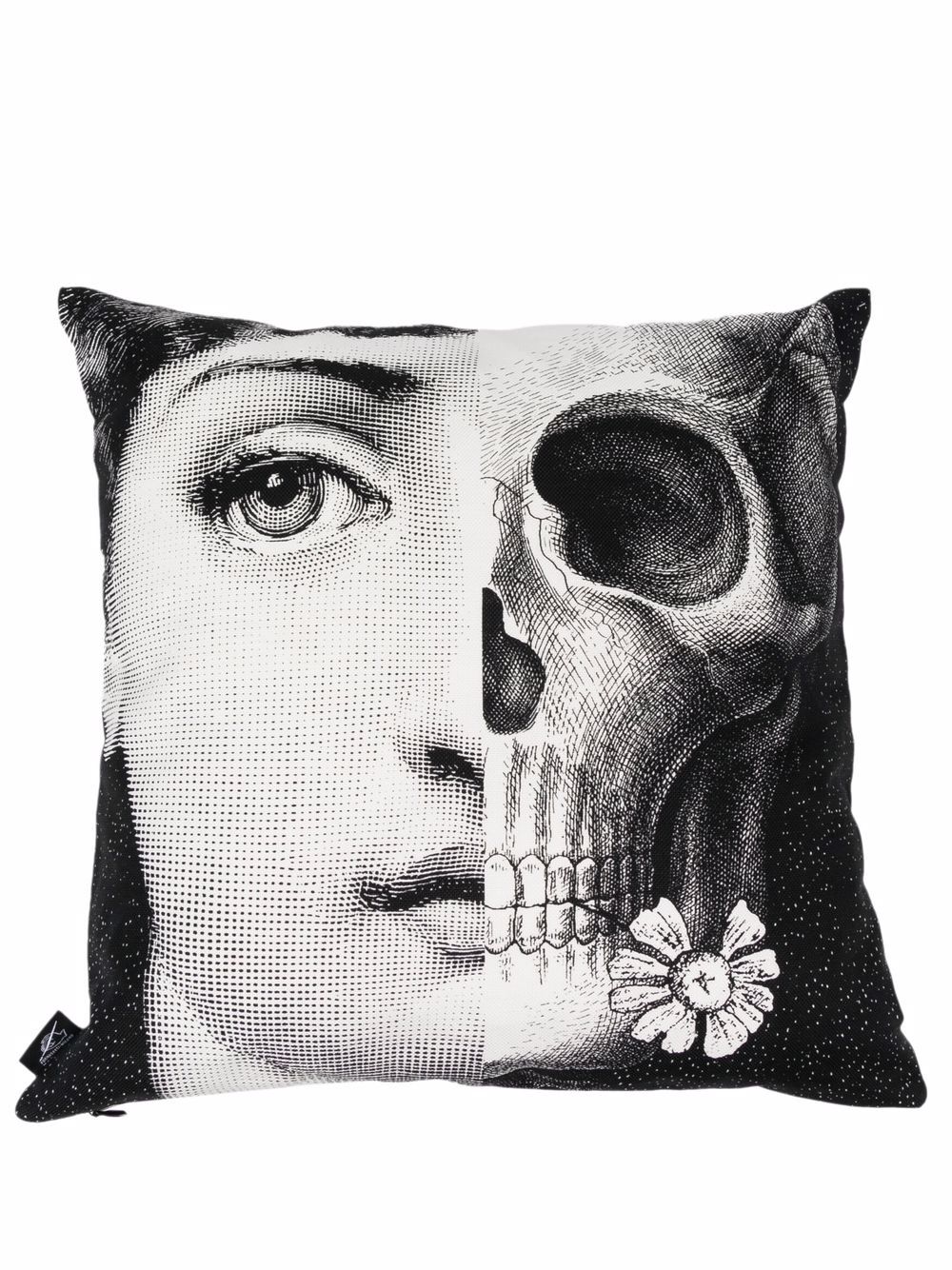 Fornasetti Lina Cavalieri 印花抱枕 - 白色