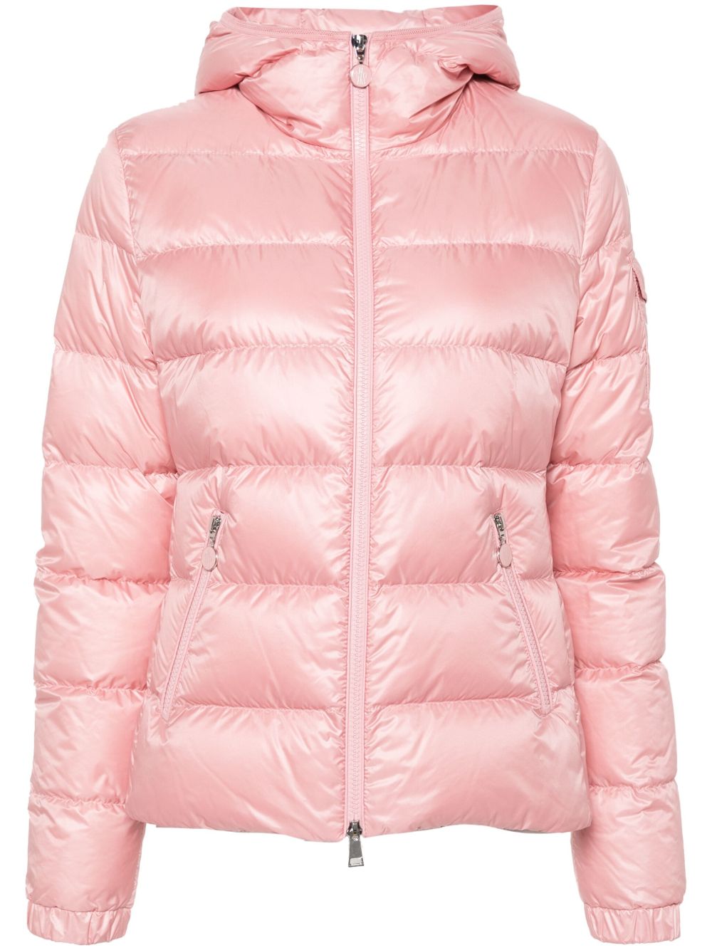 Moncler Gles 连帽蓬松夹克 - 粉色