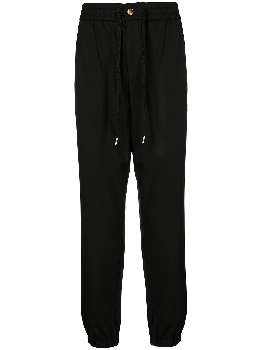 Versace Jeans Couture 范思哲 标贴抽绳运动裤 - 黑色