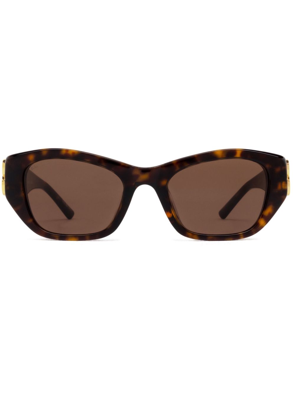 Balenciaga Eyewear Dynasty 方框太阳眼镜 - 褐色