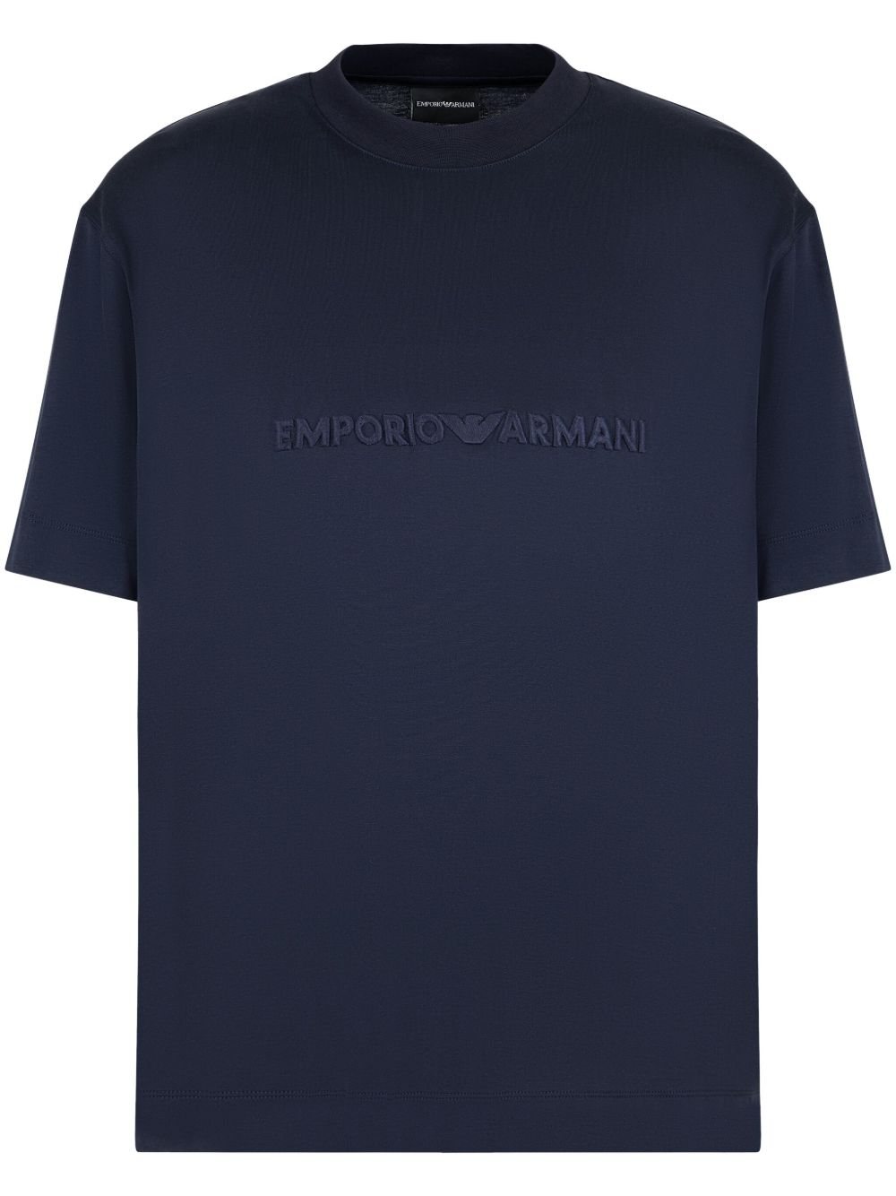 Emporio Armani ASV 平纹针织T恤 - 蓝色