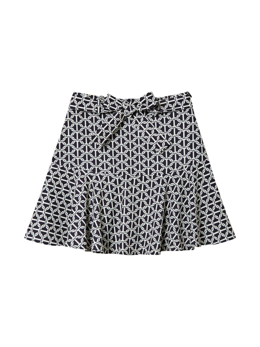 TWINSET Kids Crêpe de Chine 印花裙裤 - 蓝色