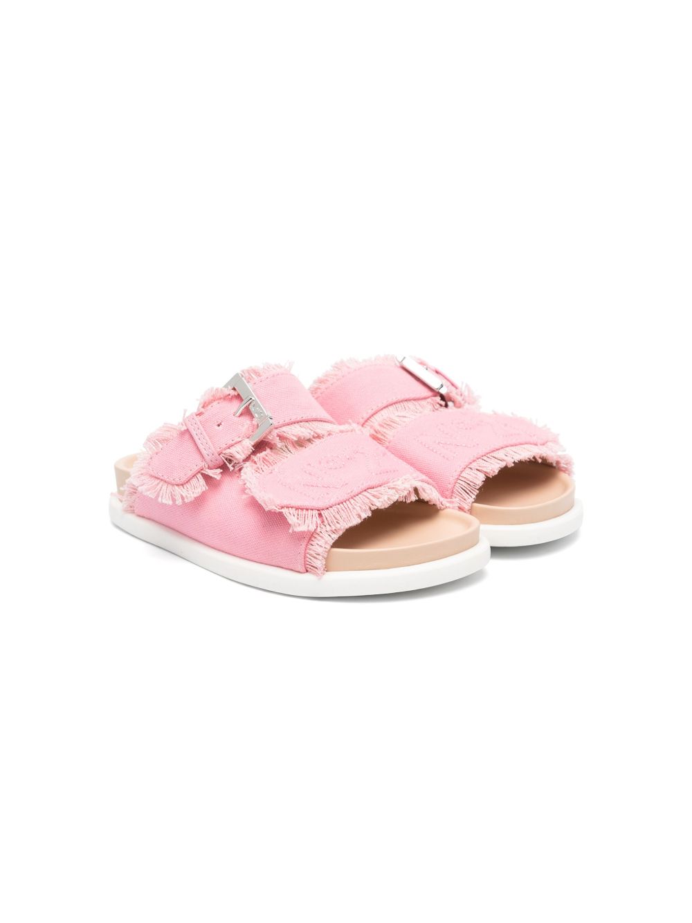 Nº21 Kids 刺绣logo凉鞋 - 粉色