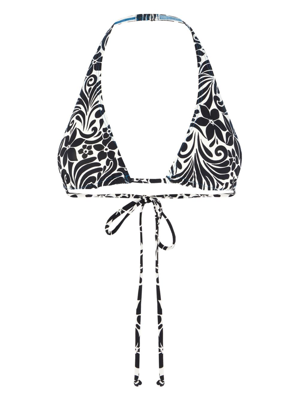 Frankies Bikinis 三角形罩杯比基尼上装 - 黑色