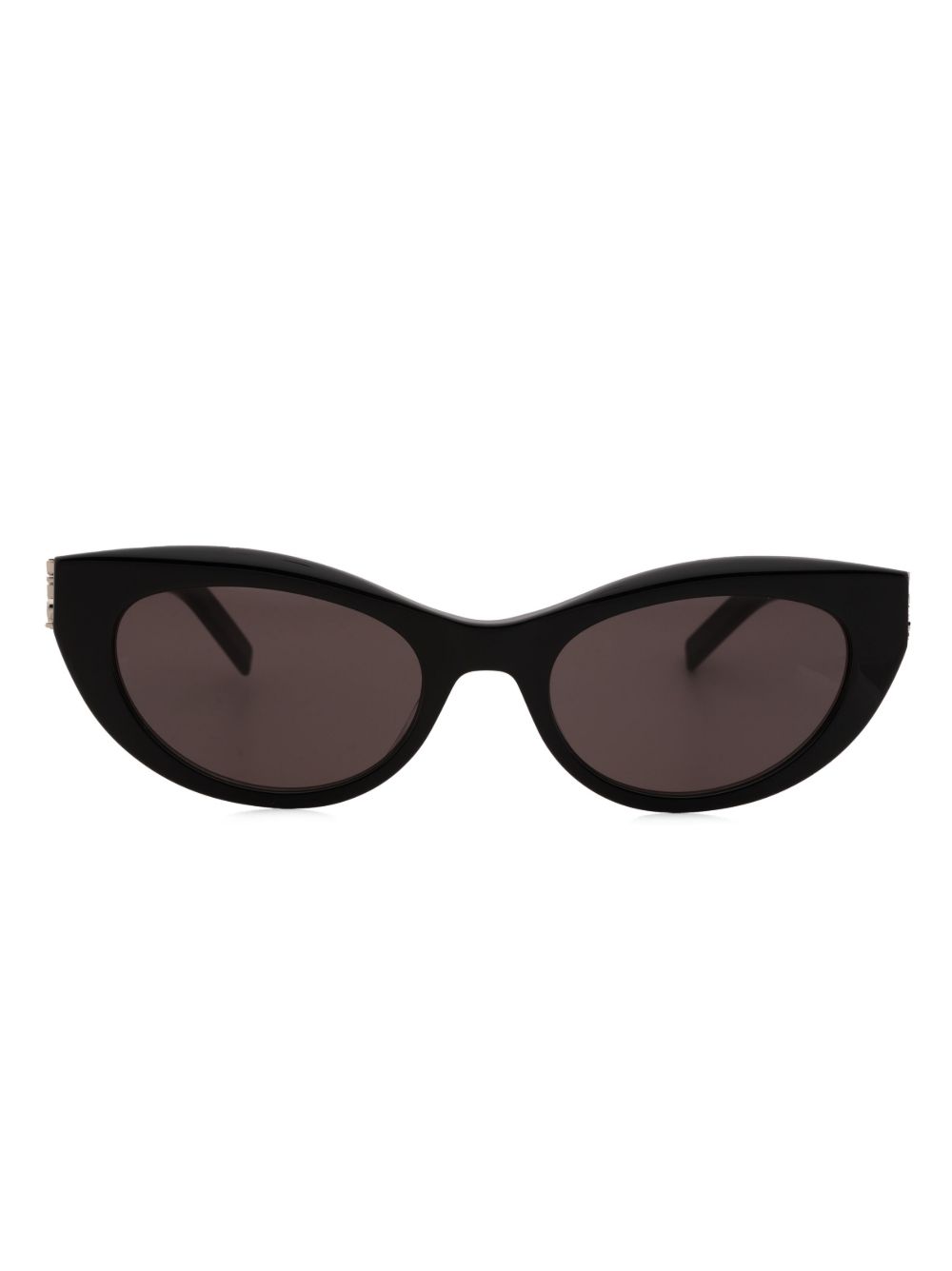 Saint Laurent Eyewear logo猫眼框太阳眼镜 - 黑色