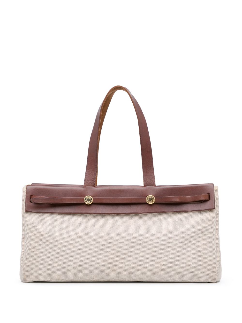 Hermès Pre-Owned Her Cabas MM 手提包（2003年典藏款） - 褐色