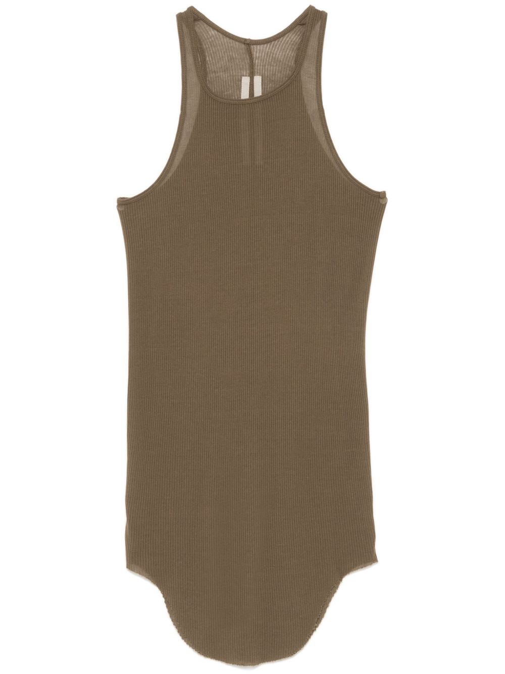 Rick Owens Basic Rib 坦克背心 - 褐色