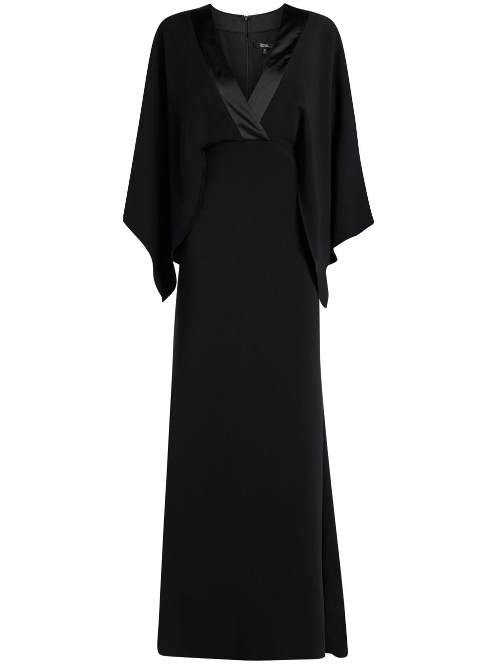 Badgley Mischka 深V领礼服 - 黑色
