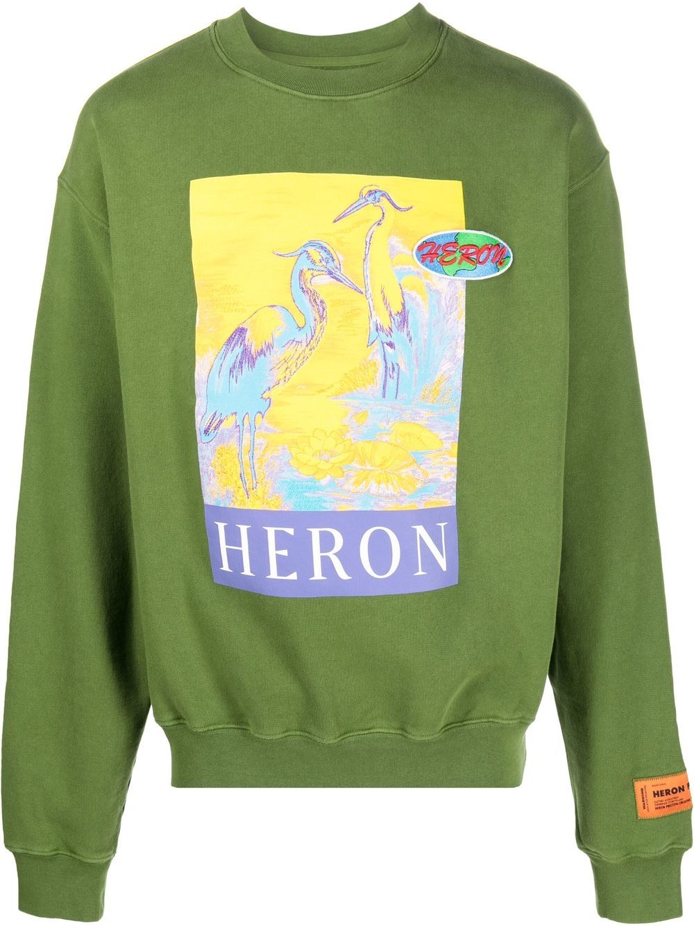 Heron Preston logo印花卫衣 - 绿色