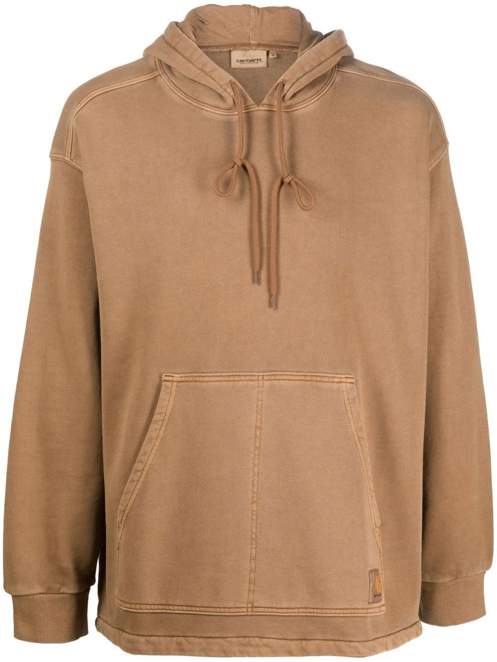 Carhartt WIP 抽绳下摆棉连帽衫 - 褐色