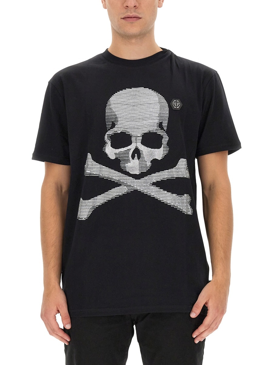 Philipp Plein T-shirt With Rhinestones