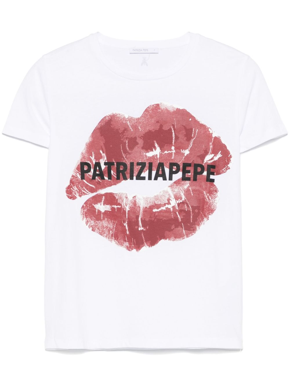 Patrizia Pepe 嘴唇印花T恤 - 白色