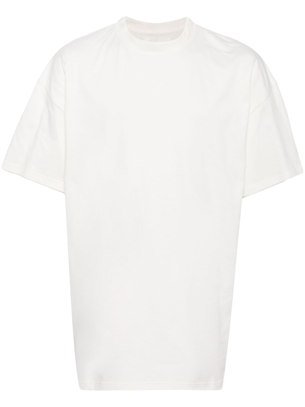 Jil Sander logo印花棉T恤 - 白色