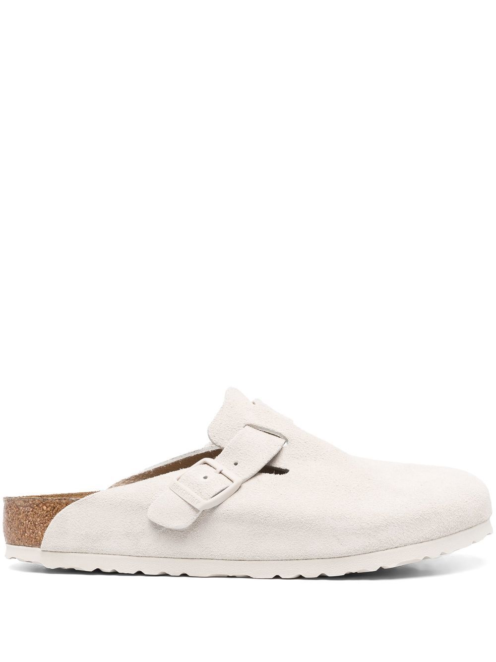 Birkenstock 绒面皮平底拖鞋 - 中性色