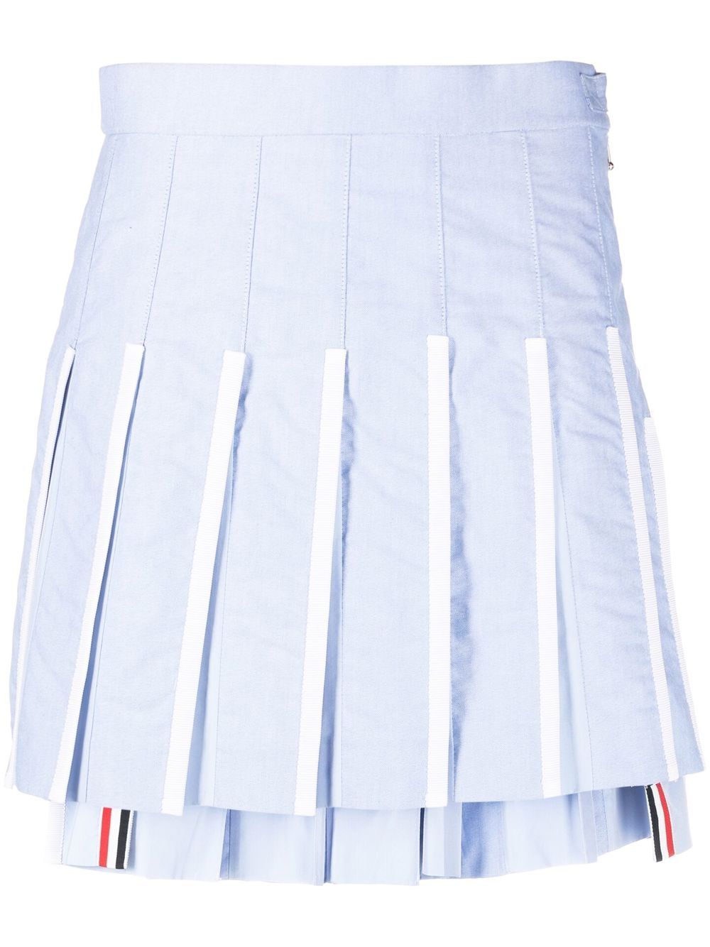 Thom Browne 褶饰高腰半身裙 - 蓝色