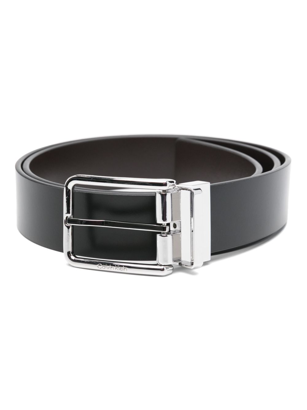 Calvin Klein reversible leather belt - 黑色