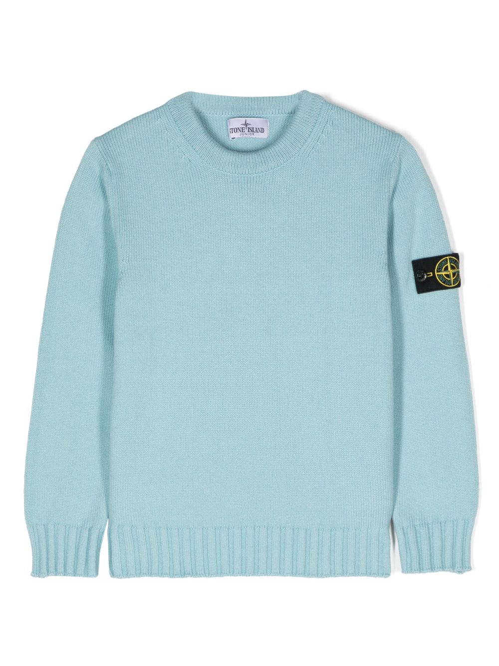 Stone Island Junior 罗盘徽章毛衣 - 蓝色