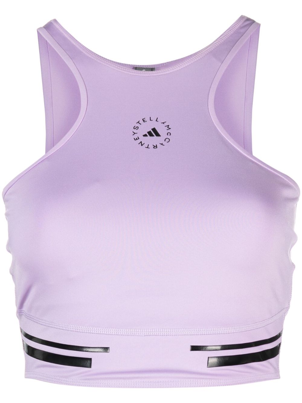 adidas by Stella McCartney Truepace Running logo印花短款上衣 - 紫色