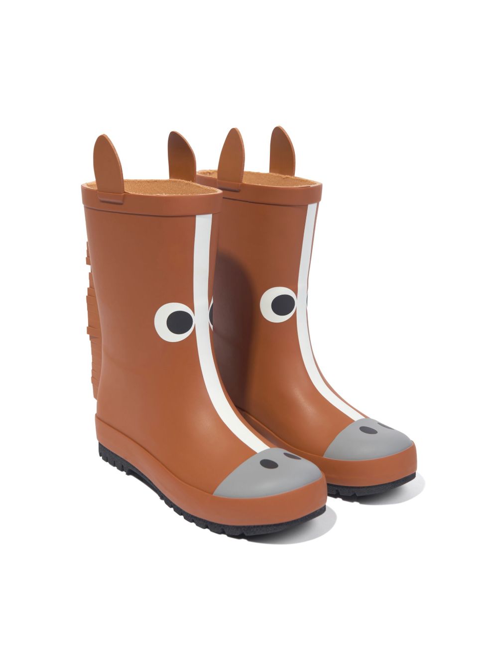 Stella McCartney Kids Horse Graphic 中筒靴 - 褐色