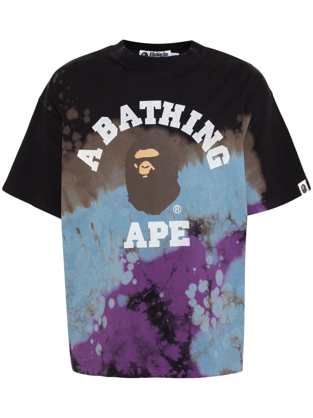A BATHING APE® Dye College T恤 - 紫色