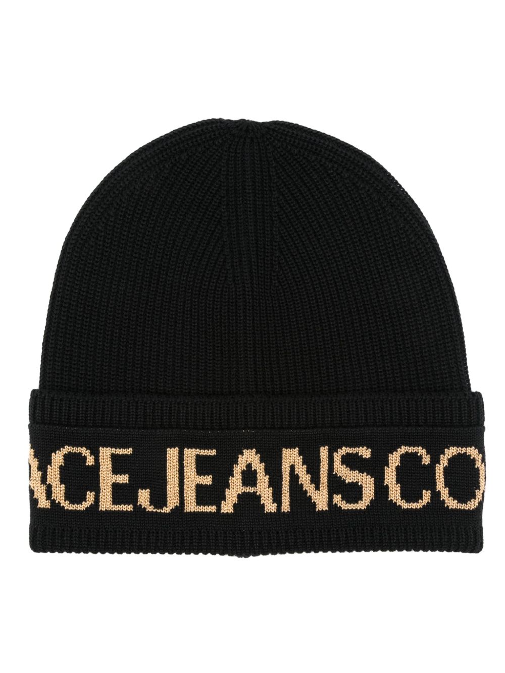 Versace Jeans Couture logo嵌花套头帽 - 黑色
