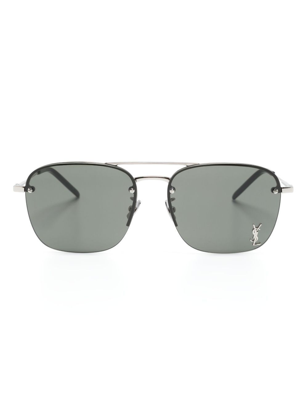 Saint Laurent Eyewear SL 312 M 金属太阳眼镜 - 银色