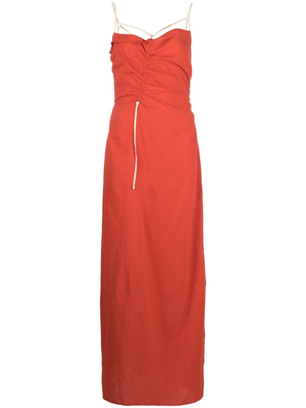 Jacquemus La Robe Gaua 长款连衣裙 - 红色
