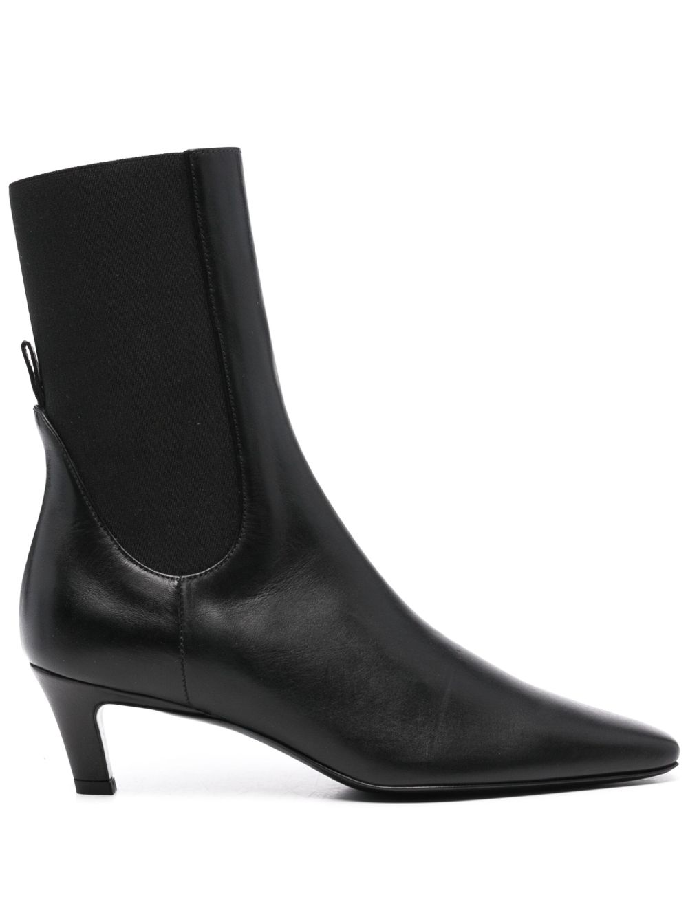 TOTEME The Mid Heel 皮靴 - 黑色