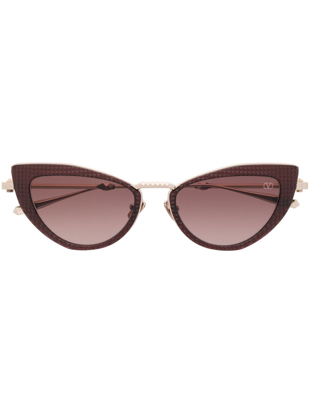 VALENTINO GARAVANI EYEWEAR 华伦天奴 Rockstud 猫眼框太阳眼镜 - 金色
