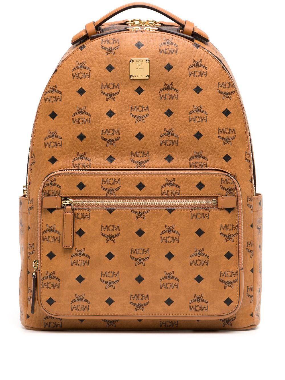 MCM Stark City 中号双肩包 - 褐色