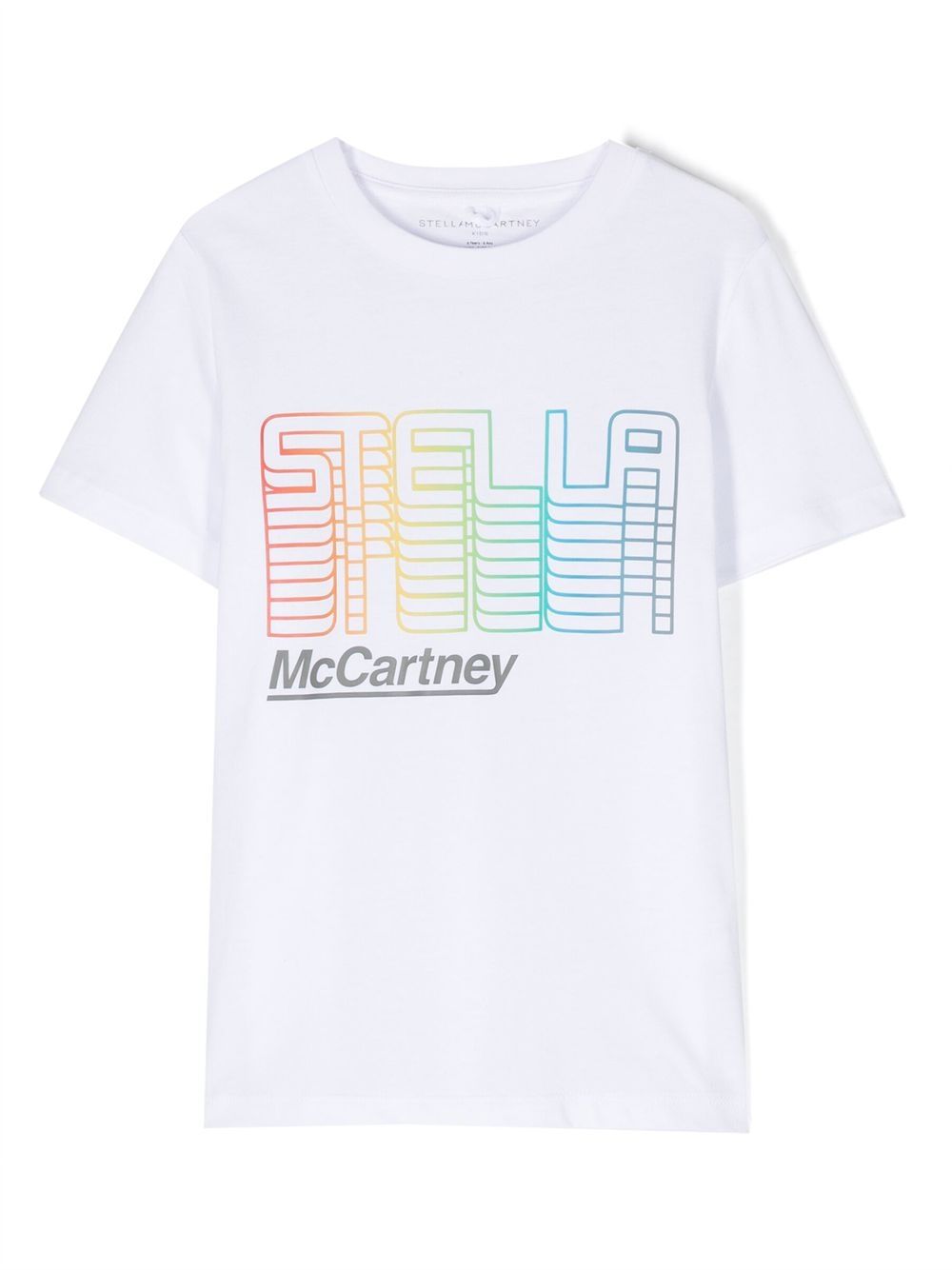 Stella McCartney Kids logo印花短袖T恤 - 白色