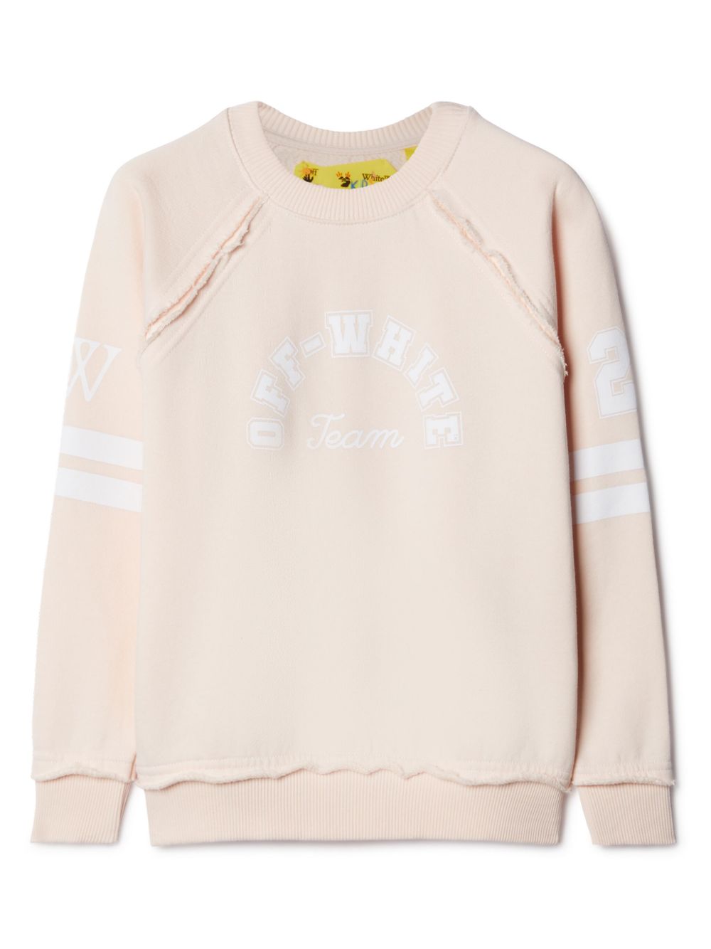 Off-White Kids Team 23 棉卫衣 - 粉色