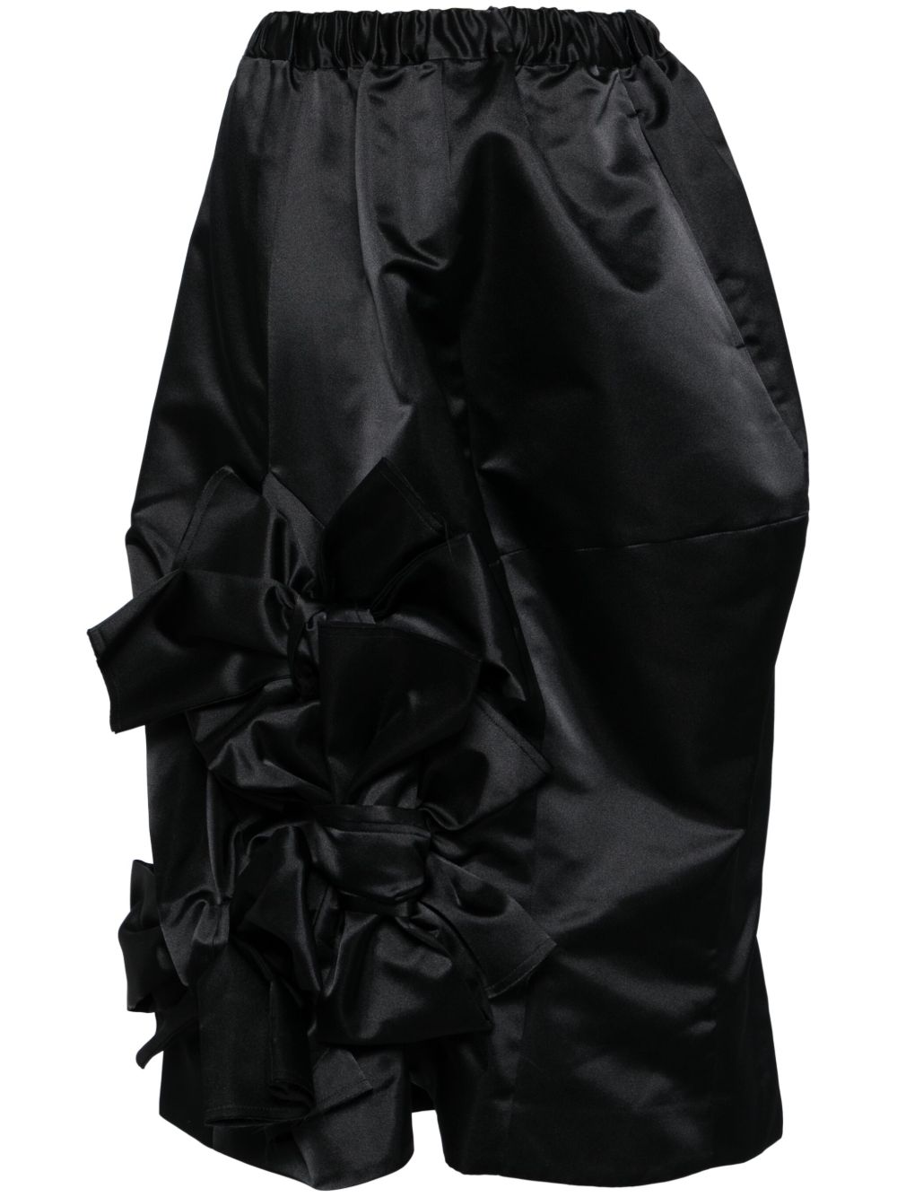 Comme Des Garçons 蝴蝶结半身裙 - 黑色
