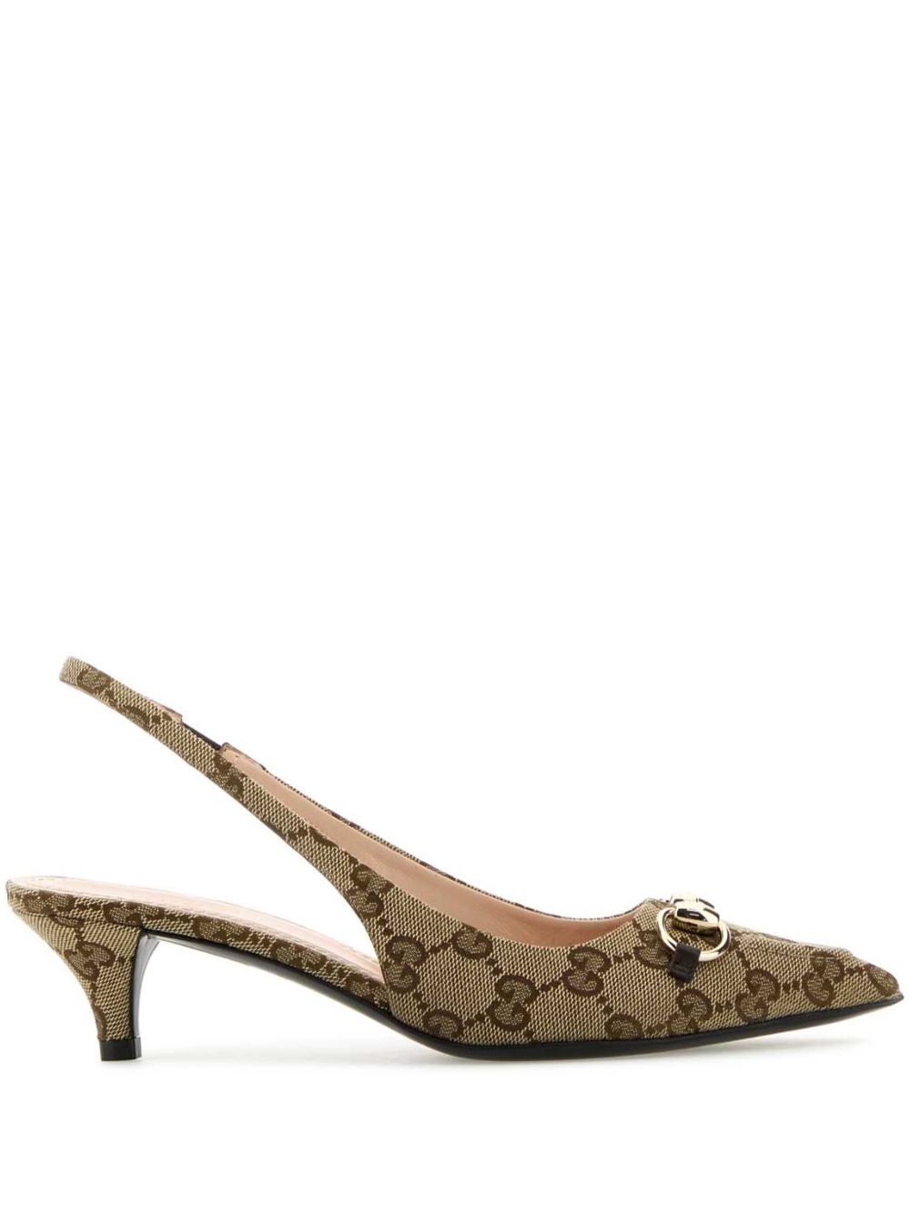 Gucci GG Supreme 低跟鞋 - 中性色